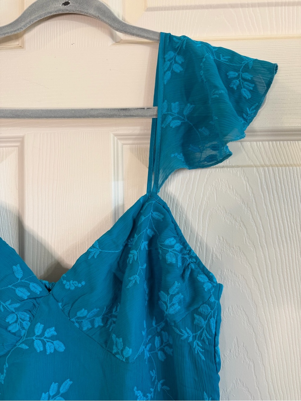 Betsey Johnson Beach Carribean Sea Blue Mini Shift Babydoll-Style Dress Sz M NWT - Picture 3 of 8